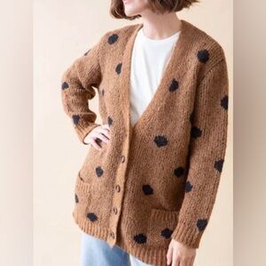 The Great. Alpaca cardigan sweater